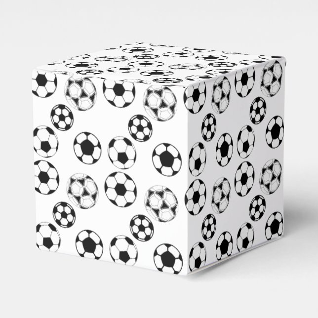 Football soccer boys birthday party supplies favour box (Front Side)