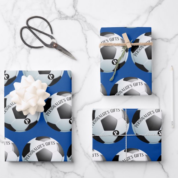Soccer Wrapping Paper Zazzle.co.nz