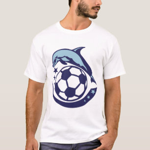 football soccer dauphin logo 3 star dolphin club T-Shirt