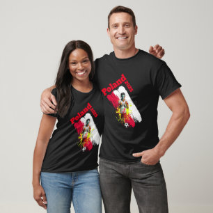 Football Soccer Goal Celebration Poland Flag 2025 T-Shirt