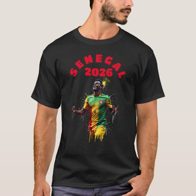 Football Soccer Goal Celebration Senegal Flag 2026 T-Shirt