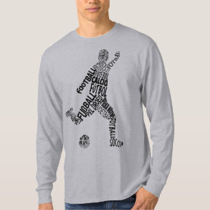 Football Soccer Languages Word Art T-Shirt