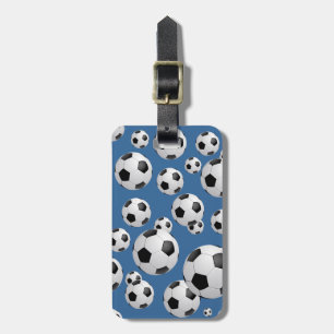 Football Soccer Luggage Tag
