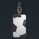 Football Soccer Luggage Tag<br><div class="desc">Football Soccer
Customise by writing your name and address on the template</div>