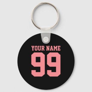 Football Soccer Name Number Boy Girl Personalised  Key Ring