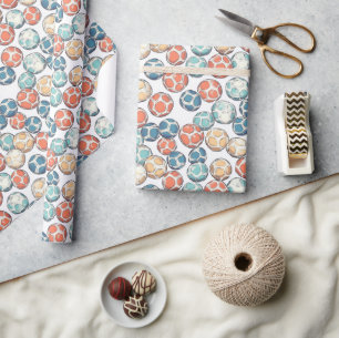 Football Soccer sport Wrapping Paper