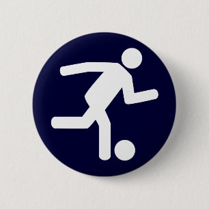 Football Soccer Symbol Button
