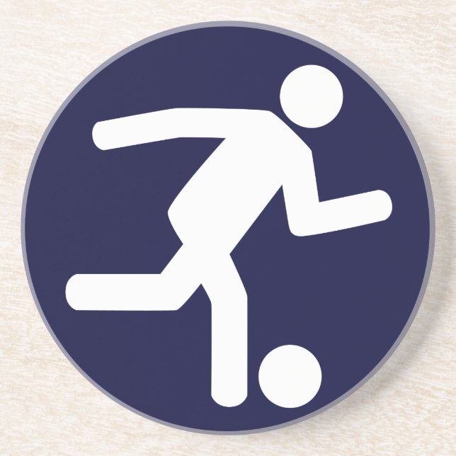 Football Soccer Symbol Coaster (Front)
