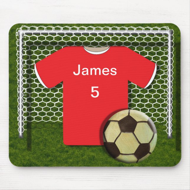 Football Soccer Theme Personalised Mouepad Mouse Pad (Front)