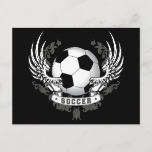 Football Soccer Wings Postcard