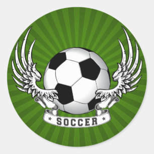 Football Soccer Wings Sticker
