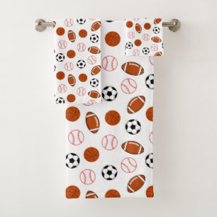 Football Sport Pattern  Bath Towel Set