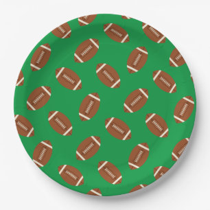 Football Sports Birthday Party Paper Plate