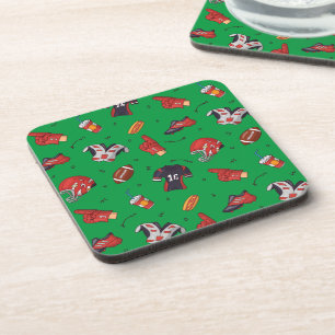 Football Sports Equipment, Food and Drink Coaster
