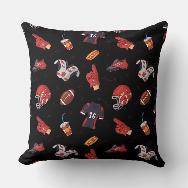 Football Sports Equipment with Food Pattern Cushion (Front)