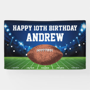 Football Sports Happy Birthday Banner