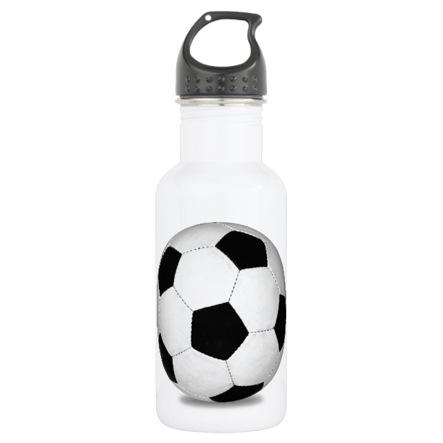 Football sports play games outdoor fun happy kids 532 ml water bottle (Front)