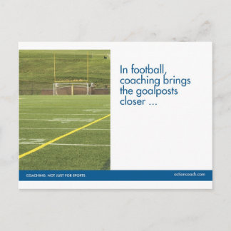 Football sports postcard
