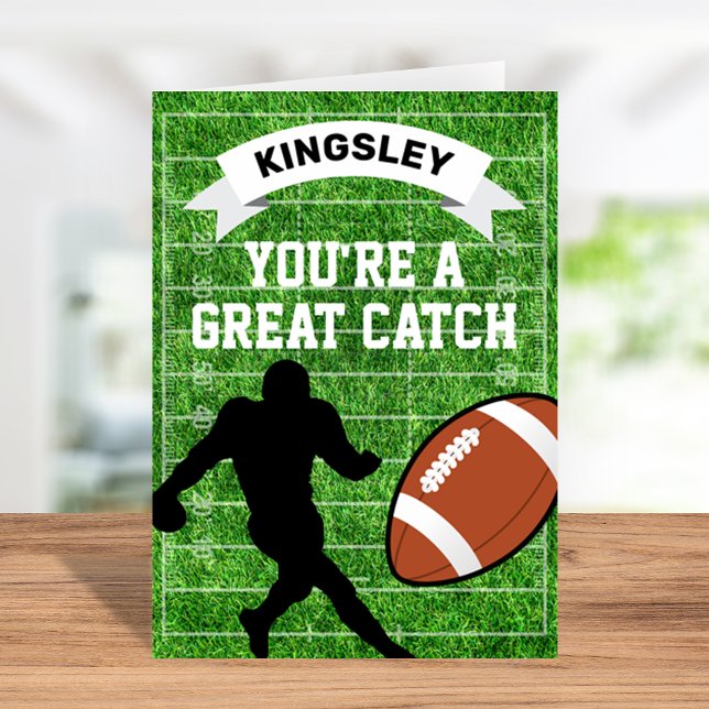 Football Sports Valentines Day Card (Creator Uploaded)
