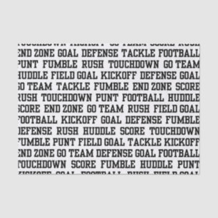 Football sports word art party tissue tissue paper