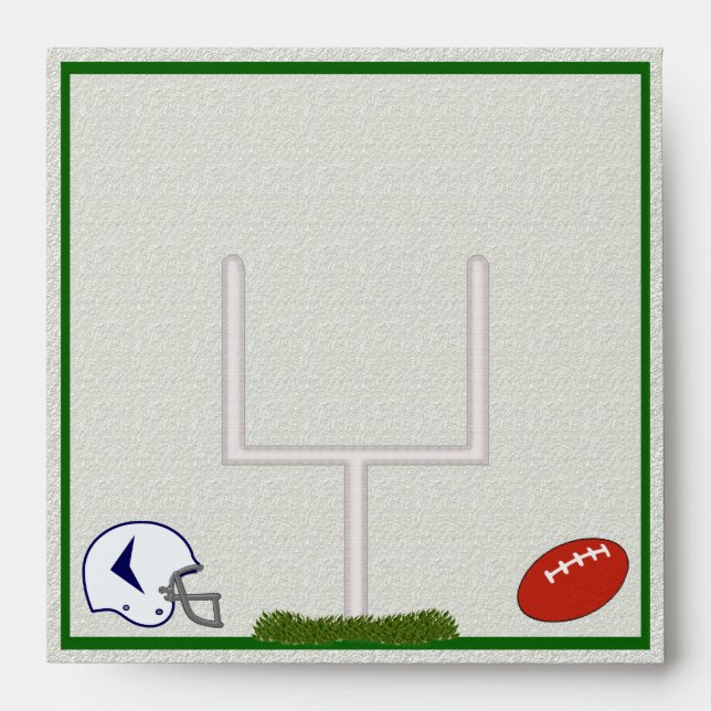 Football Square envelope customisable (Front)