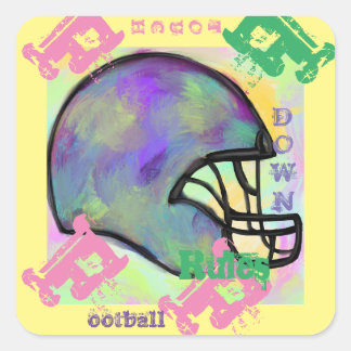 FOOTBALL SQUARE STICKER
