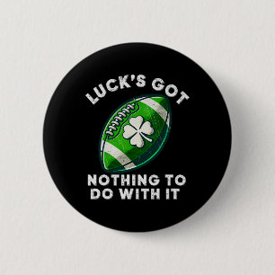 Football St Patrick's Day Boys Mens St Paddys Day  6 Cm Round Badge