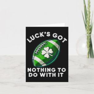 Football St Patrick's Day Boys Mens St Paddys Day  Card