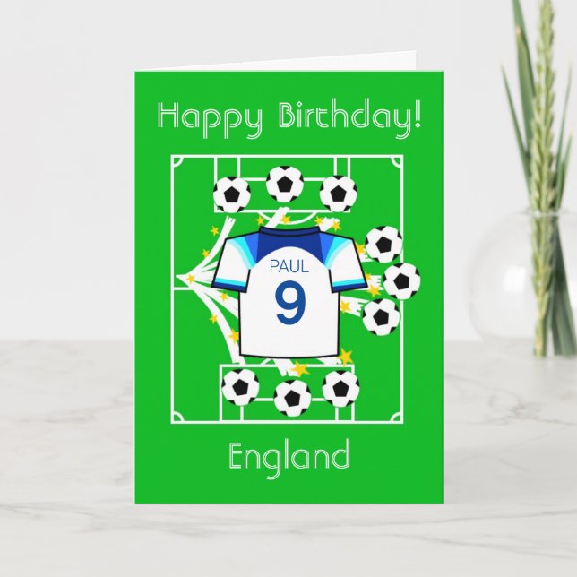 Football Star England Card (Front)