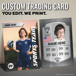 Football Stats Shield Card Soccer Trading Card