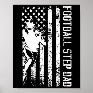 Football Step-dad Of A Football Player Stepfather  Poster