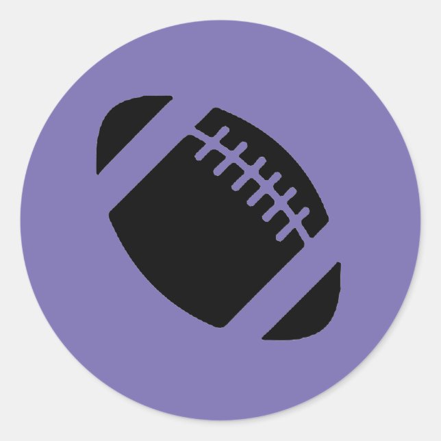 Football sticker. classic round sticker (Front)