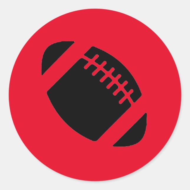 Football sticker. classic round sticker (Front)