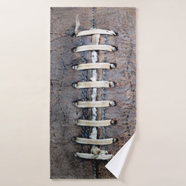 Football Strings Horizontal Bath Towel (Bath Towel)