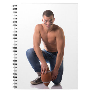 Football Stud Jock Hot Guy Sexy Shirtless Muscle Notebook
