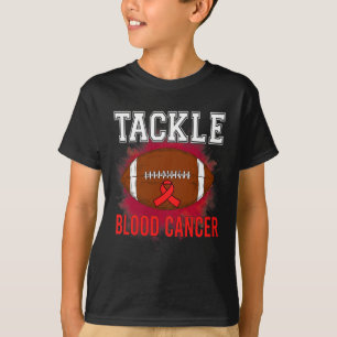 Football Tackle Blood Cancer Awareness Men Women R T-Shirt