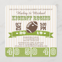 FOOTBALL TAILGATE ENGAGEMENT PARTY