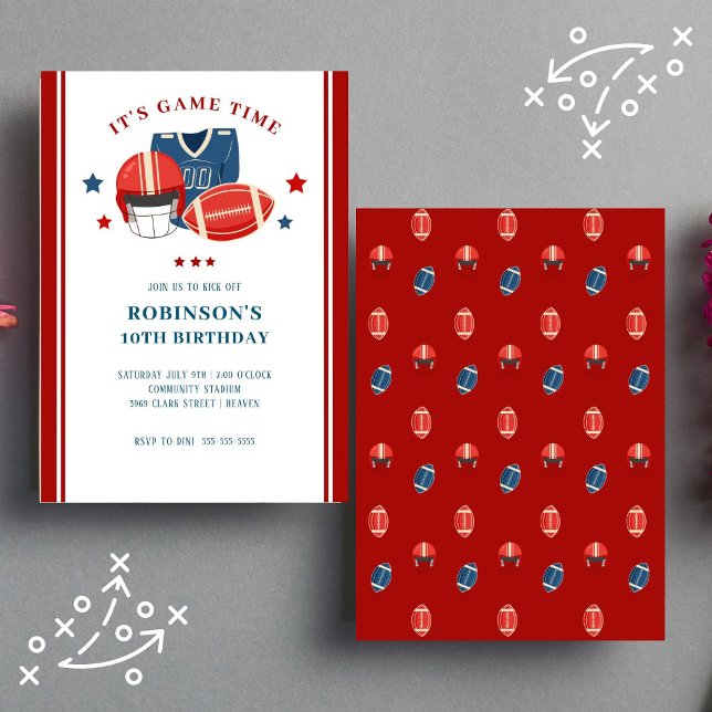 Football Tailgating Birthday Party Invitation (Creator Uploaded)