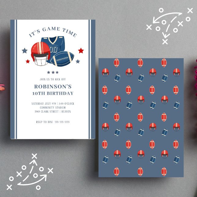 Football Tailgating Birthday Party Invitation (Creator Uploaded)