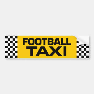 Football Taxi Bumper Sticker