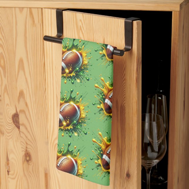 Football  tea towel (Thirds Fold)