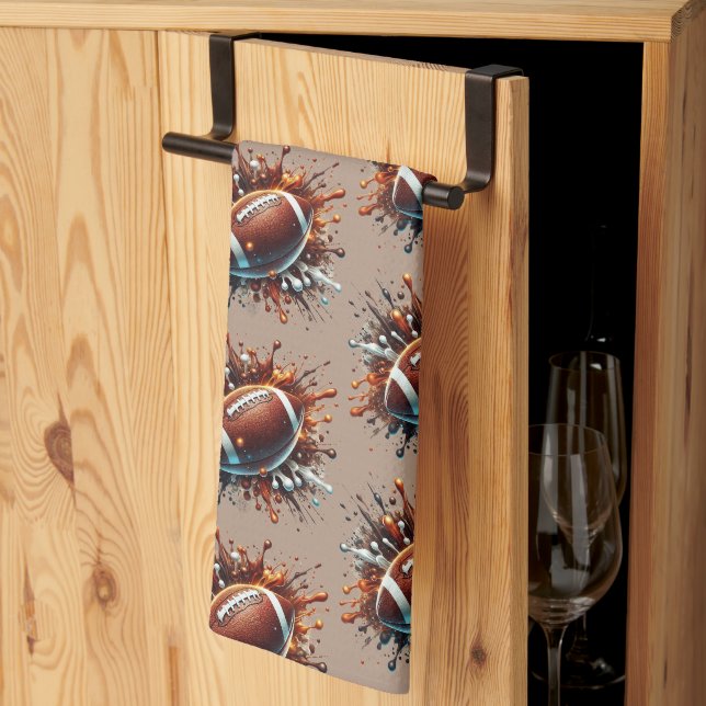 Football  tea towel (Thirds Fold)