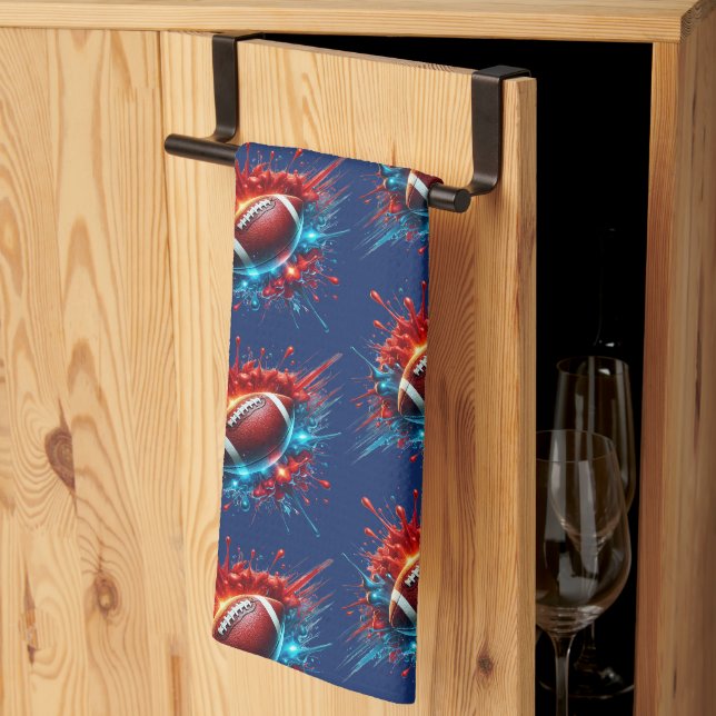 Football  tea towel (Thirds Fold)