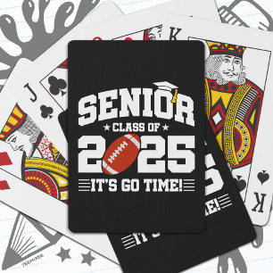 Football Team Class of 2025 Graduation Senior 2025 Playing Cards