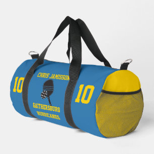 Football Team Coach Player Light Blue Personalised Duffle Bag