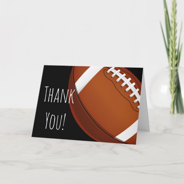 Football Team Custom Thank You Card (Front)