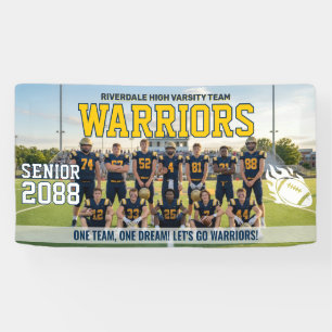 Football Team High School Senior Night Sports Banner