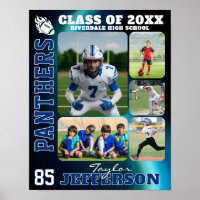 Football Team High School Sports Picture Collage