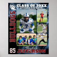 Football Team High School Sports Picture Collage