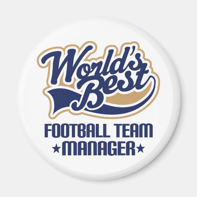 Football Team Manager Gift Magnet (Front)